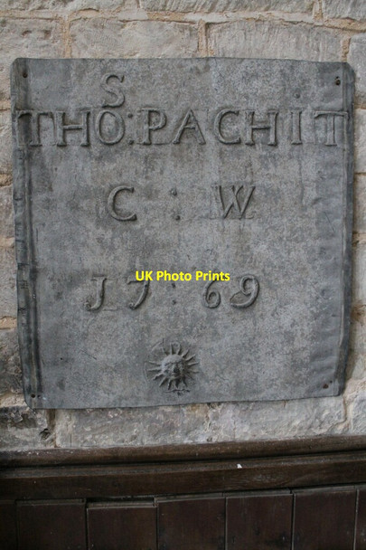 Photo 6"x4" Lead plates from church roof, St Mary's, Wilsford Wilsford\/TF0043 c2012