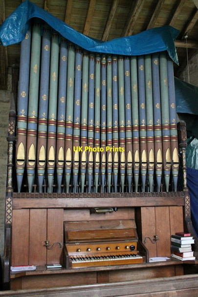 Photo 6"x4" Organ in St Mary's church, Wilsford Wilsford\/TF0043 c2012