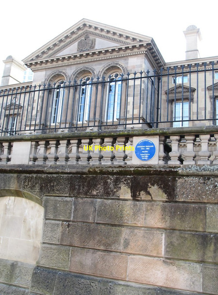 Photo 6"x4" The Anthony Trollope Blue Plaque on the Custom House Belfast c2012