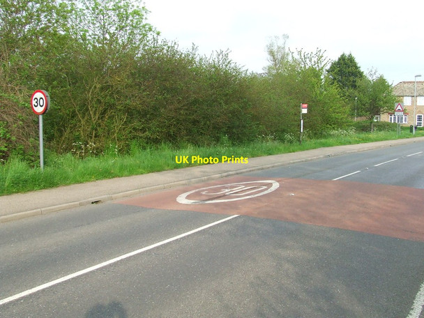 Photo 6"x4" Old Milestone Alconbury c2012