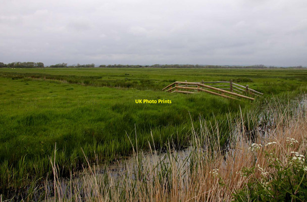 Photo 6"x4" The view across the Pevensey Levels Beachlands c2012