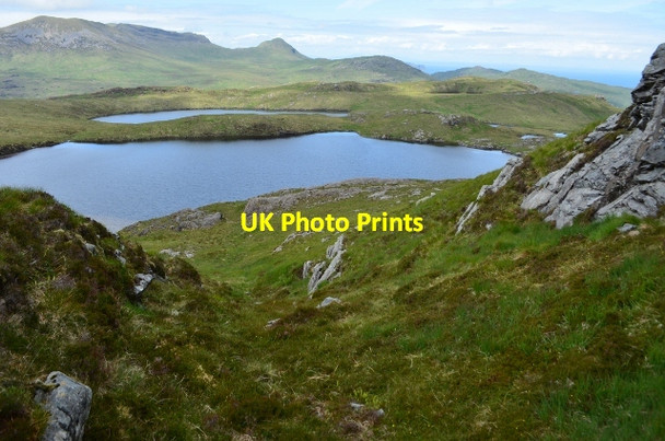 Photo 6"x4" Looking West from Am Mam Kinloch\/NM4099 c2012