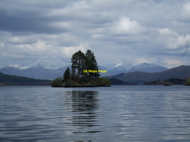 Photo 6"x4" Eilean an t-Sagairt on Loch Awe Portinnisherrich c2012