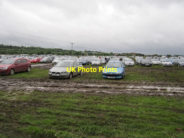 Photo 6"x4" Car park, Ingliston Ratho Station c2012