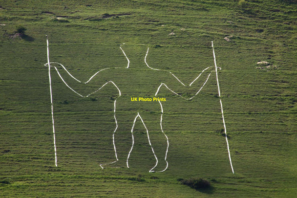 Photo 6"x4" The Long Man of Wilmington Folkington c2012