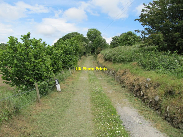 Photo 6"x4" View NNE along the track Forkhill c2012