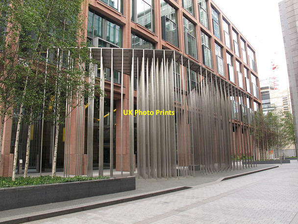 Photo 6"x4" Steel artwork, Regents Place Marylebone\/TQ2881 c2012