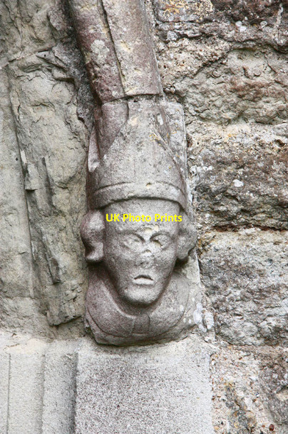 Photo 6"x4" All Saints, Biddenden - Label head Biddenden c2012