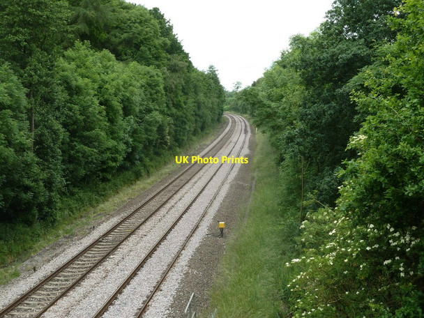 Photo 6"x4" Midland main line west of Stretton Hillside Woolley\/SK3760 c2012