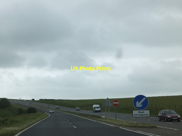 Photo 6"x4" A35 at its junction with Chalk Pit Lane Litton Cheney c2012