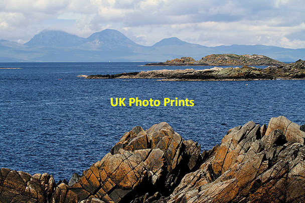 Photo 6"x4" The rocky shoreline of Gigha Ardminish c2012