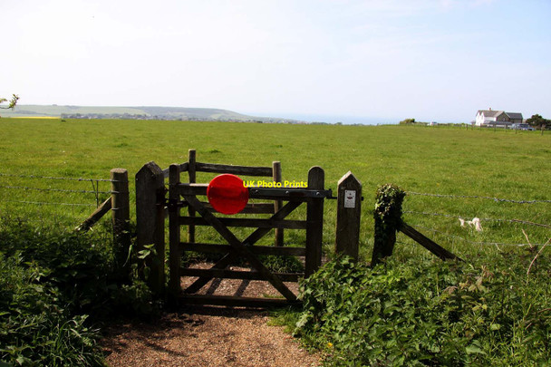 Photo 6"x4" Gate to a field Seaford c2012