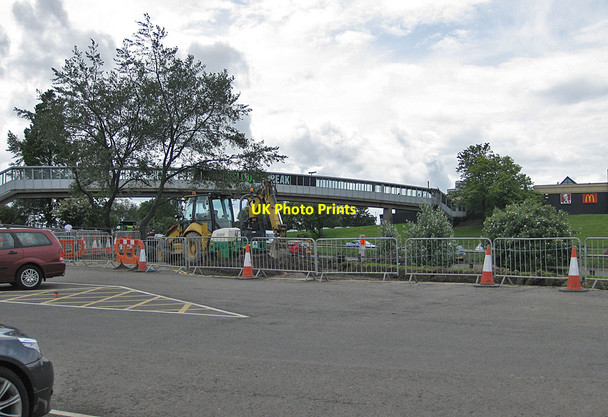 Photo 6"x4" Footbridge over the M1 High Moor\/SK4680 c2012