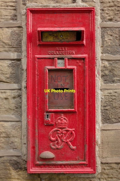 Photo 6"x4" George VI Postbox (disused), Huddersfield Road Holmfirth c2012