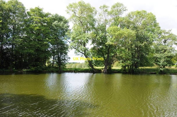 Photo 6"x4" Lake beside Harvington Hall Harvington\/SO8774 c2012