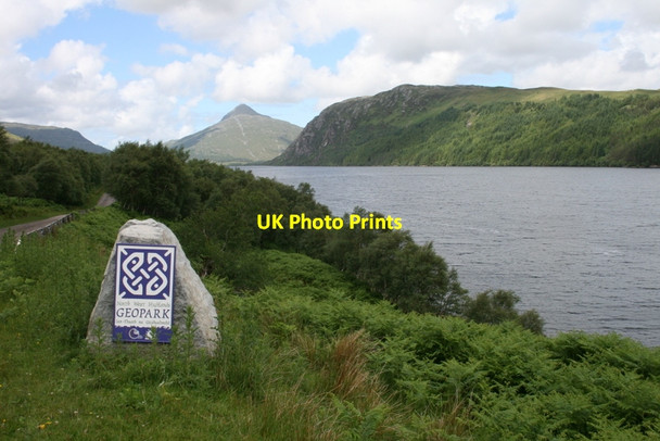 Photo 6"x4" Geopark stone by Loch More Achfary c2012