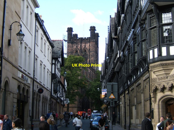 Photo 6"x4" St Werbergh Street in August 2005 Chester c2005