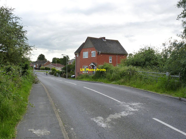Photo 6"x4" Site of Thorpe Road level crossing Tattershall c2012