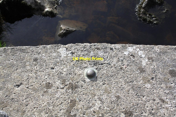 Photo 6"x4" Benchmark on culvert at Batty Green Ribble Head\/SD7779 c2012