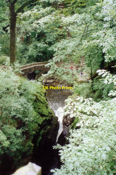 Photo 6"x4" Aira Force and viewing area Dockray\/NY3921 c1992