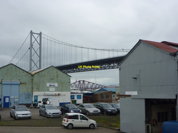 Photo 6"x4" South Queensferry Townscape : Bridges and Sheds at Port Edgar Queensferry\/NT1278 c2012