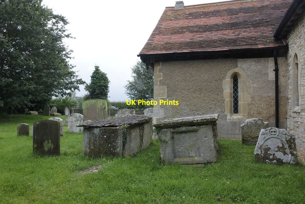 Photo 6"x4" Old chest tombs Berrick Salome c2012