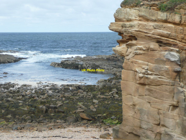 Photo 6"x4" Eroded cliffs at Sea Houses Howick\/NU2517 c2012