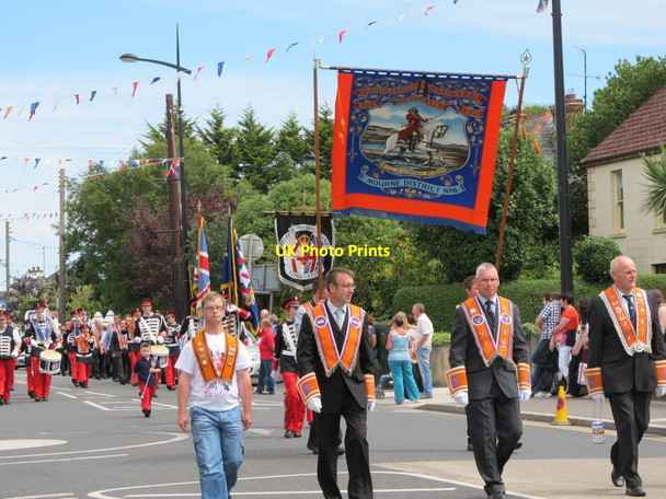 Photo 6"x4" Banner of the Annalong Single Star LOL No 1330 Kilkeel c2012