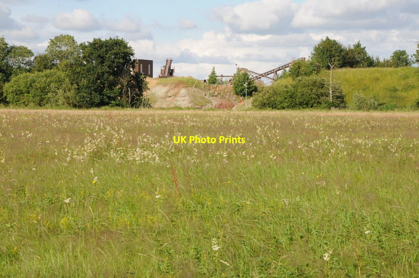 Photo 6"x4" Gravel extraction beside the Severn Grov c2012