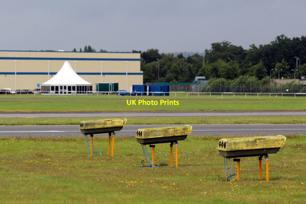 Photo 6"x4" Runway Lights, Farnborough Airfield, Hampshire Farnborough\/SU8754 c2012