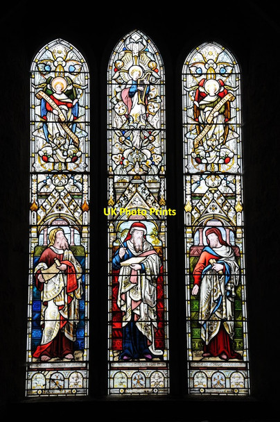Photo 6"x4" Stained glass window, Swalcliffe church Swalcliffe c2012 P2