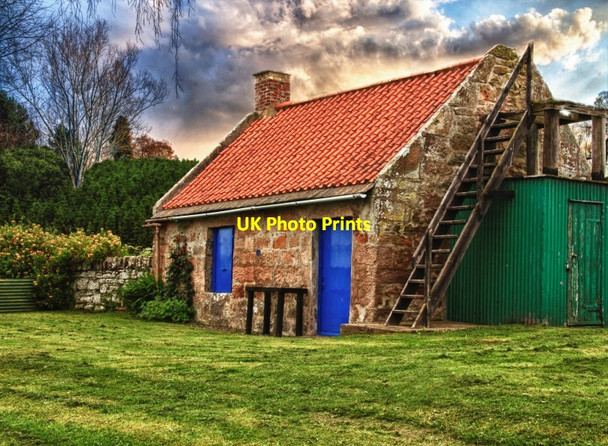 Photo 6"x4" Old Fishing Shiel Near paxton toll house Paxton c2012