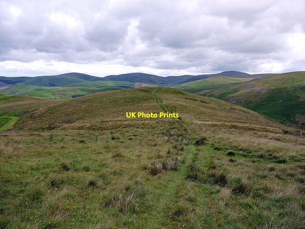 Photo 6"x4" Camp Tops from north side of White Knowe Sourhope c2012