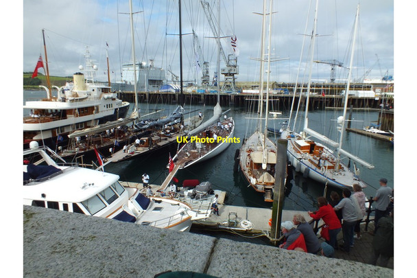 Photo 6"x4" J Class Yachts In Falmouth Harbour Falmouth c2012