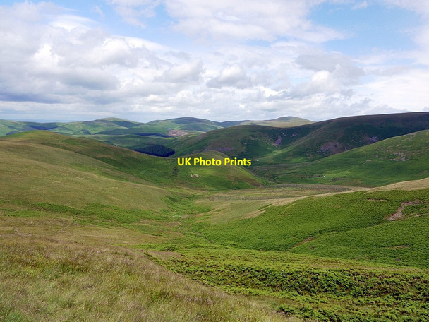 Photo 6"x4" View north along Hexmoor Sike White Knowe\/NT8617 c2012