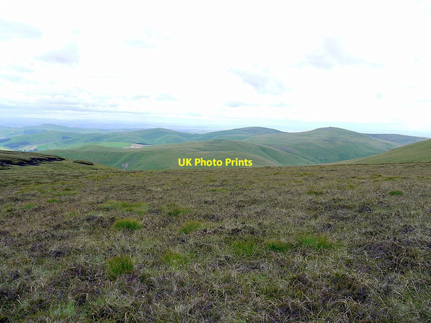 Photo 6"x4" View north-west from Pennine Way below Cairn Hill Auchope Cairn c2012