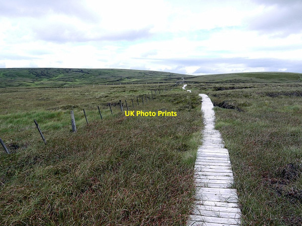 Photo 6"x4" Pennine Way board-walk near Cairn Hill Auchope Cairn c2012