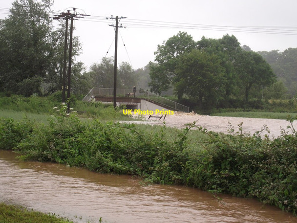 Photo 6"x4" Newton Poppleford flooding (3) Newton Poppleford c2012