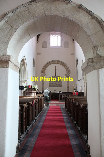 Photo 6"x4" The nave of St Mary's church, Deerhurst Deerhurst c2012