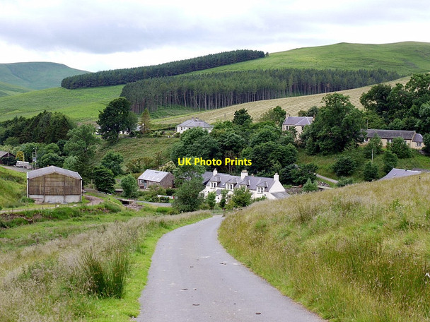Photo 6"x4" Road to Sourhope from the east Sourhope c2012