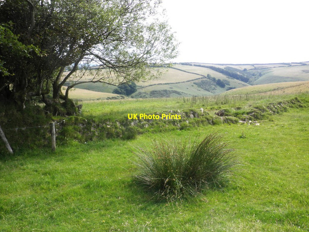 Photo 6"x4" View towards Hereliving Simonsbath c2012