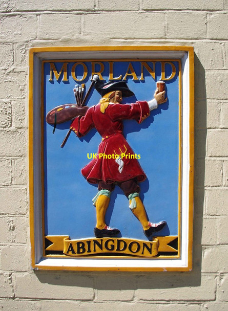 Photo 6"x4" The Abingdon Arms (3) - Morland Brewery sign, 87 Grove Street, Wantage Wantage c2012