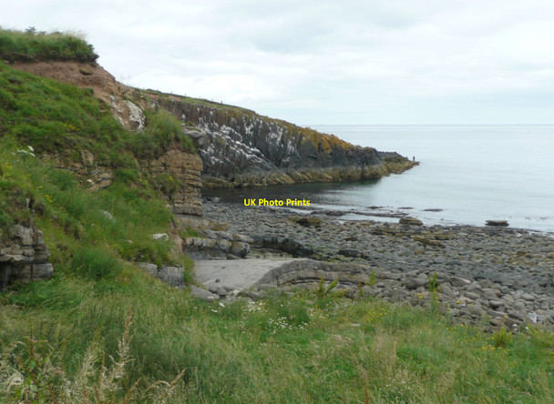 Photo 6"x4" Fisherman on Cullernose Point Craster c2012