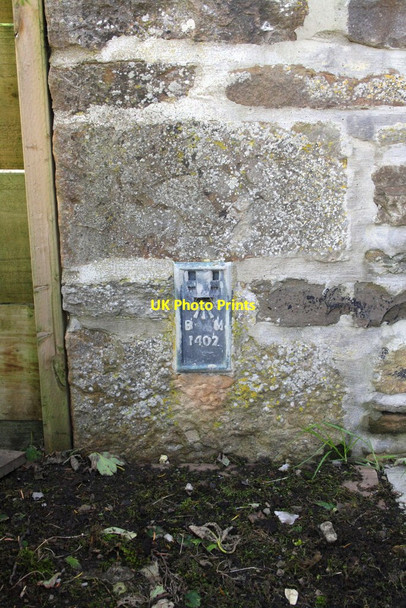 Photo 6"x4" Benchmark at Old Dairy Farm Dairy Fm\/SD8287 c2012
