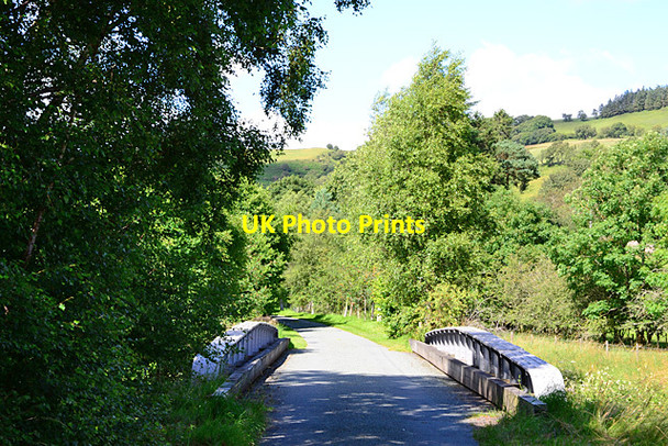 Photo 6"x4" Re-used railway bridge south of Glanyrafon Halt Nantgwyn\/SN9776 c2012