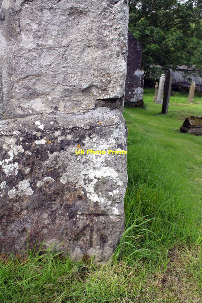 Photo 6"x4" Benchmark on St Michael's Church Hubberholme c2012