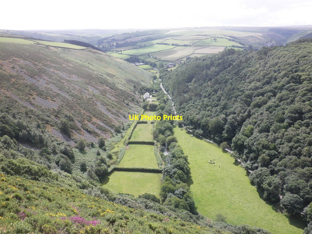 Photo 6"x4" East Lyn Valley, west of Malmsmead Malmsmead c2012
