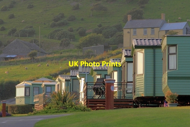 Photo 6"x4" Caravan Park Clarach c2012