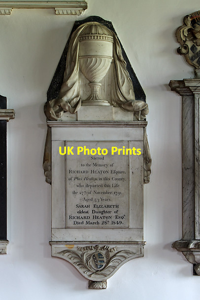 Photo 6"x4" St Marcella's church, Denbigh - monument to Richard Heaton Denbigh\/Dinbych c2012