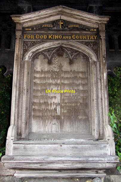 Photo 6"x4" The Roll of Honour in the lychgate West Newton\/TF6927 c2012